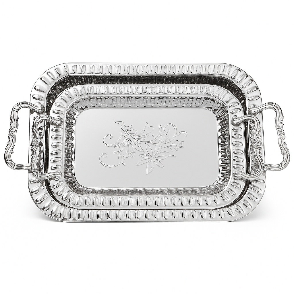 Silver Tray Set